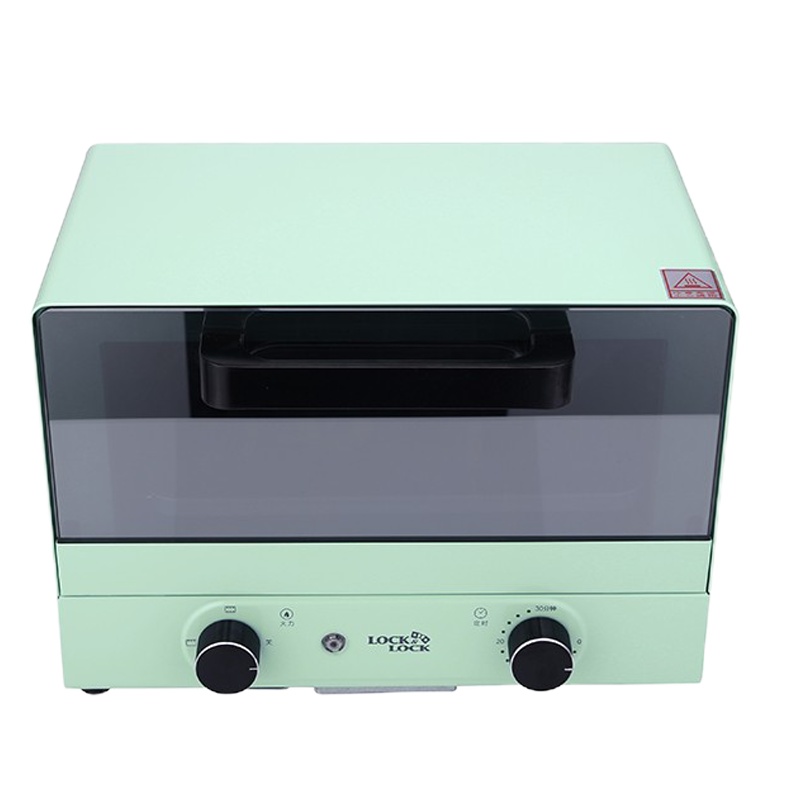 乐扣LOCK&LOCK EJO427PIK EJO427GRN家用多功能迷你电烤箱智能小型烘焙烤箱