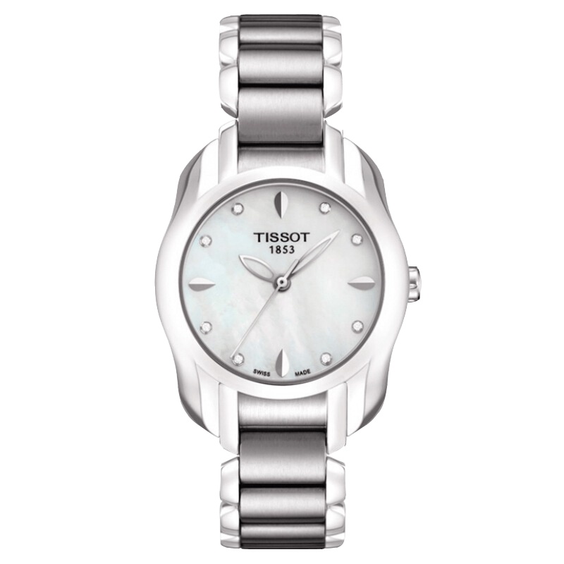 天梭(TISSOT)瑞士品牌手表 海浪系列时尚休闲女士石英表