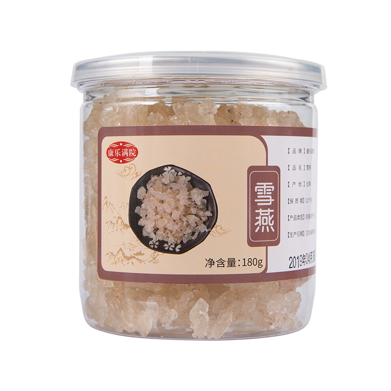 康乐满院 雪燕 精选植物拉丝雪燕180克瓶装 天然植物燕窝 可搭配桃胶皂角米雪莲子银耳组合装 营养早餐