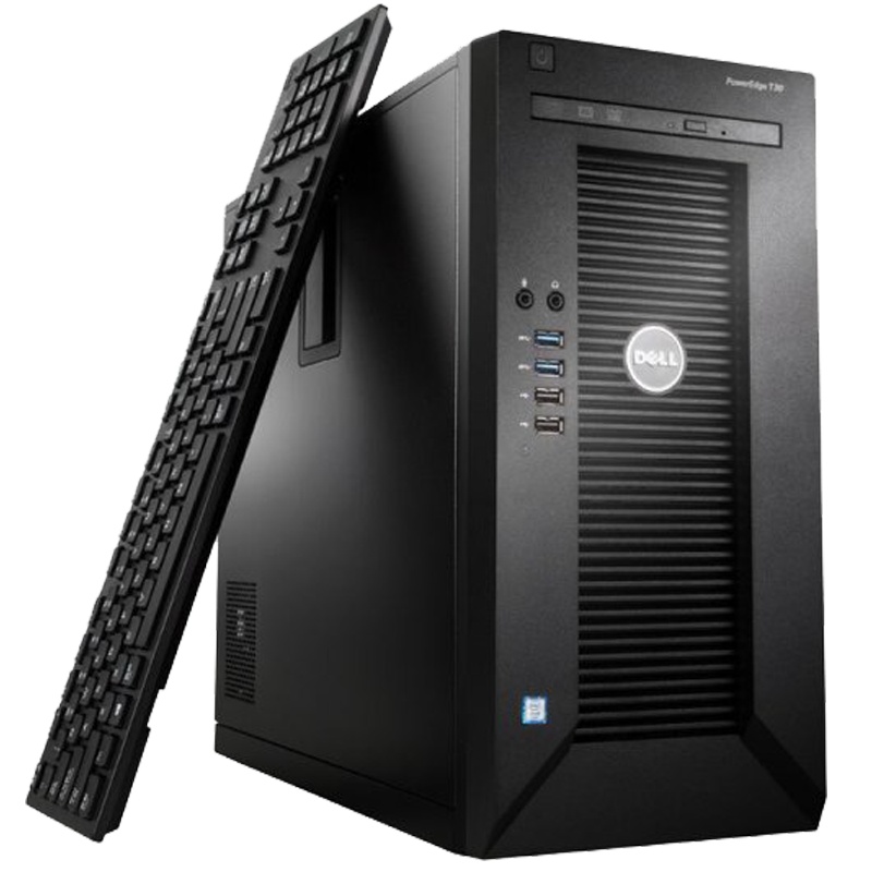 戴尔PowerEdge T30 服务器主机 四核(E3-1225v5 16GB 1TB SATA*2 DVD)