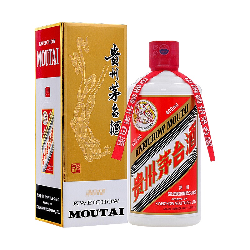 贵州茅台酒 飞天茅台 53度 400ml 单瓶装 酱香型 白酒