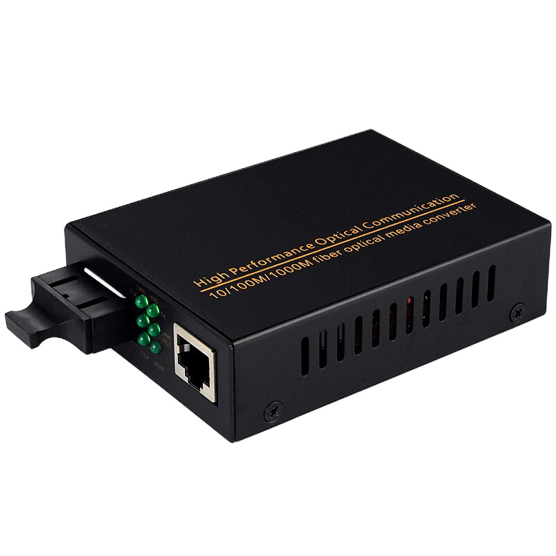 TP-LINK SC单模双纤光电转换器 SC接口千兆光端收发器 80公里 一对装