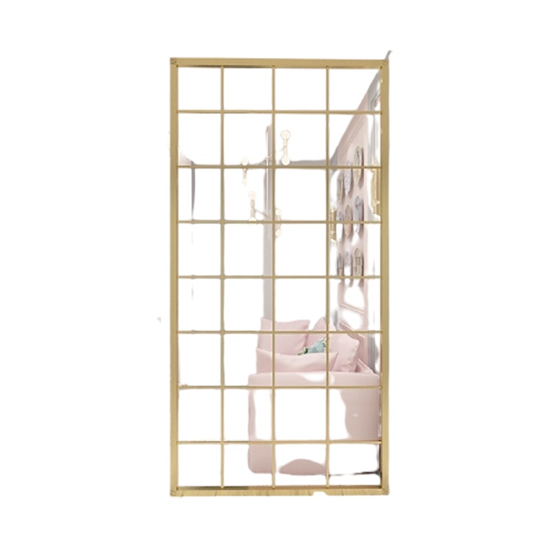 定制_北欧简约铁艺屏风客厅现代轻奢小户型装饰墙餐厅简易镂空玄关隔断 _每平方米