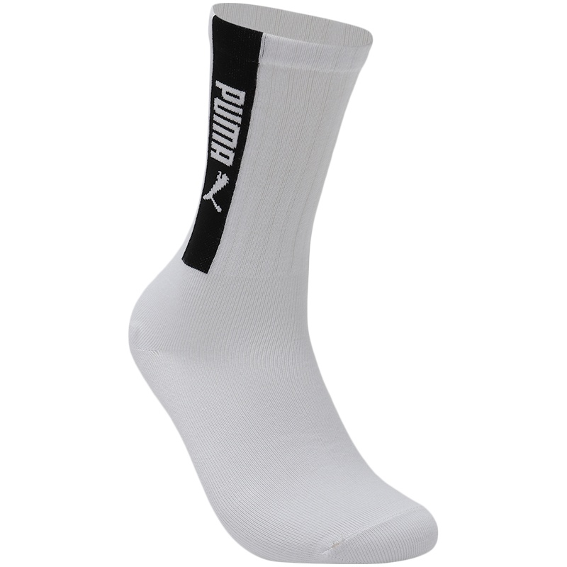 【自营】PUMA彪马男袜女袜李现同款运动袜休闲中袜(一对装)907775
