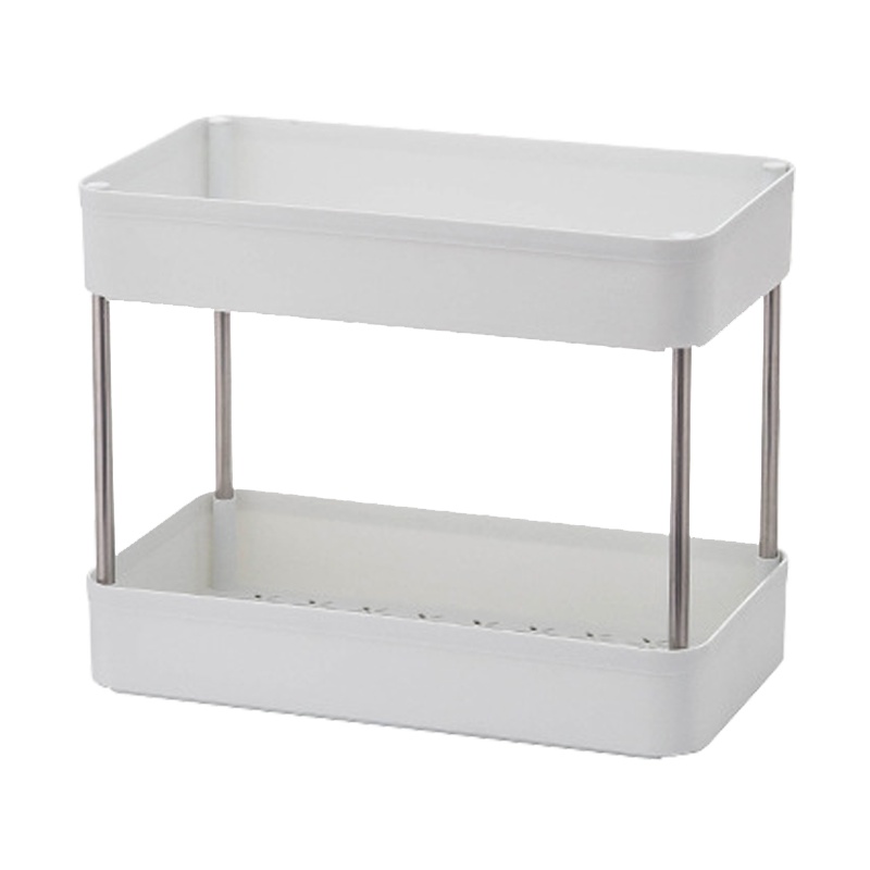 越茂(Vlush)厨房卫生间置物架落地小推车可移动带轮浴室收纳架卧室储物架