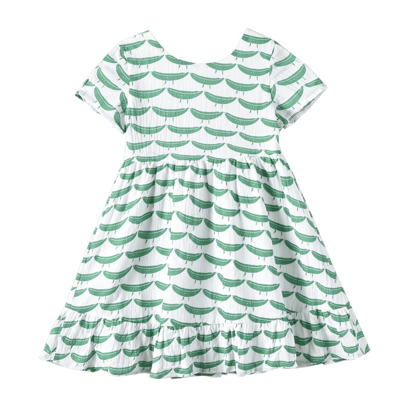 铅笔俱乐部童装2020夏装新款女童连衣裙儿童裙子中大童短袖裙薄款