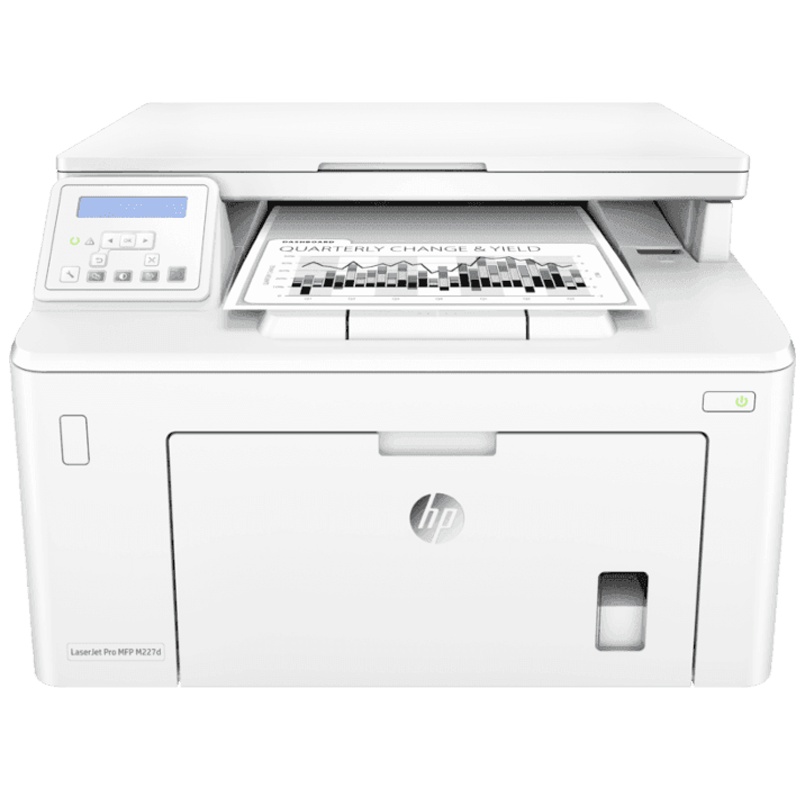 惠普HP LaserJet Pro MFP M227D A4黑白激光打印机一体机自动双面高速办公复印扫描三合一 打印复印扫描三合一 惠普227D打印机