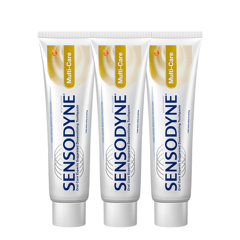 舒适达（Sensodyne）多效护理牙膏组合套装120gx3