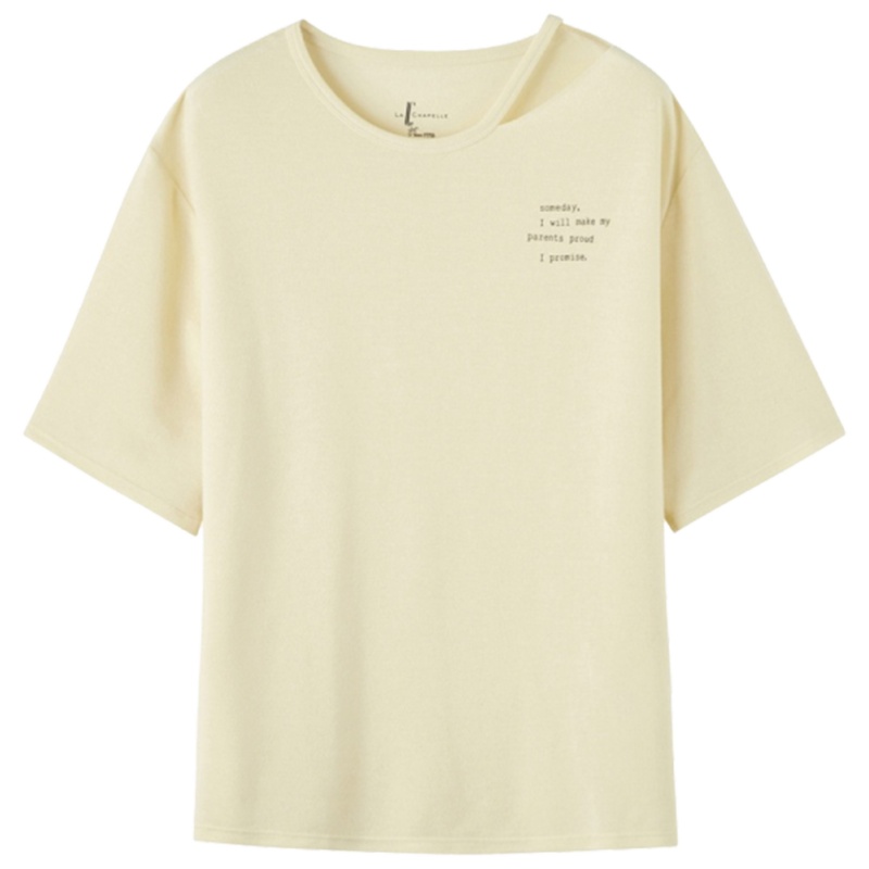 【专柜同款】拉夏贝尔宽松短袖T恤女新款夏潮韩版洋气ins休闲上衣10020784