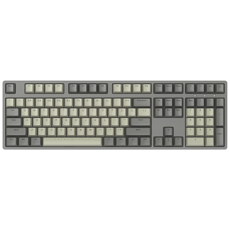 ikbc C210深空灰复古机械键盘cherry樱桃轴茶轴 有线108键 电脑办公电竞游戏台式笔记本兼备[官方旗舰店]