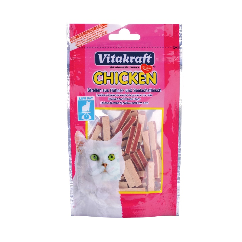 卫塔卡夫vita猫咪零食鸡肉鳕鱼三明治50g宠物零食