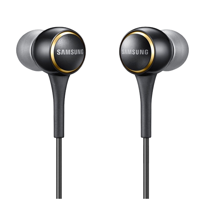 三星(SAMSUNG)原装IG935线控耳机编织防缠绕音乐运动耳机S8/S9/S10+ note20/10 s7通用黑色