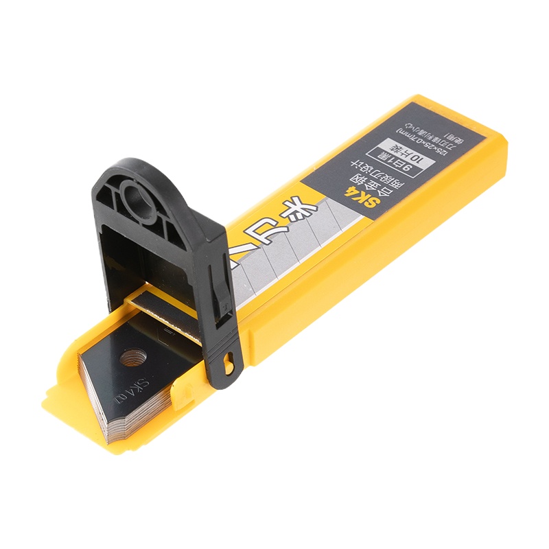 得力(deli) 7刀头SK4合金钢美工刀片/裁纸刀片 10片25mm