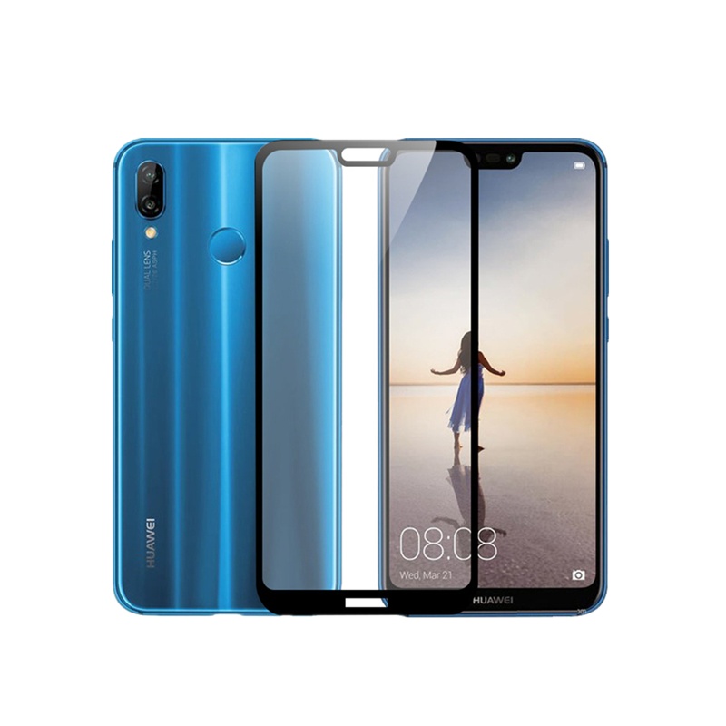 适用华为P20/P20 Pro/nova 3e/荣耀10/nova3钢化膜(2片装)全屏高清钢化玻璃膜 手机贴膜