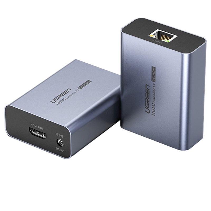 绿联 HDMI延长器50米 hdmi转RJ45网口转换器 单网线网络高清传输信号放大器90米 一对装