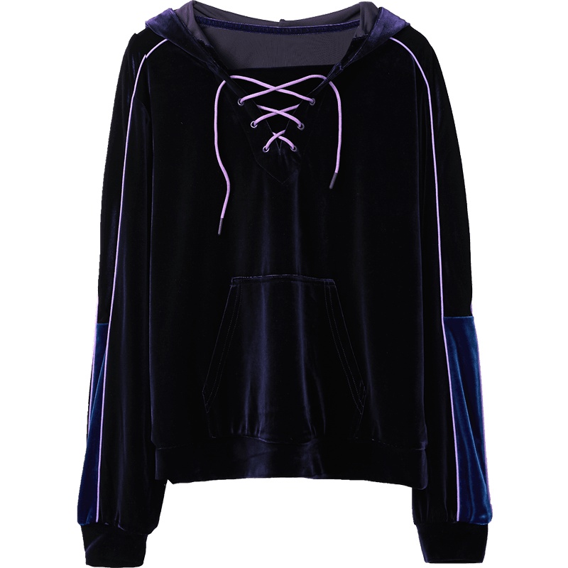 2019爱居兔秋季女装 连帽设计针织套装上衣