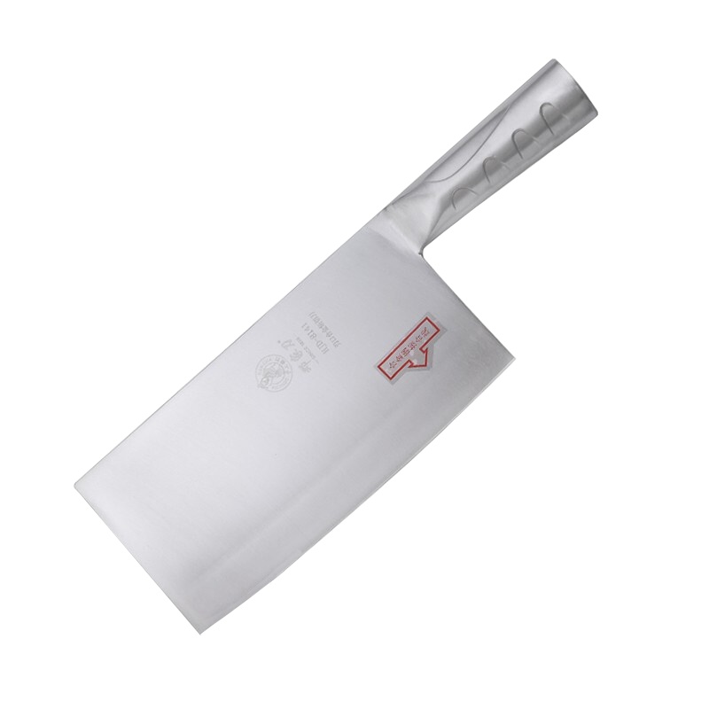 邓家刀 锻打复合钢斩切两用刀 HJD-8141 厨师商用厨师酒店专用菜刀厨房刀具一体钢柄斩切刀两用文武刀菜刀