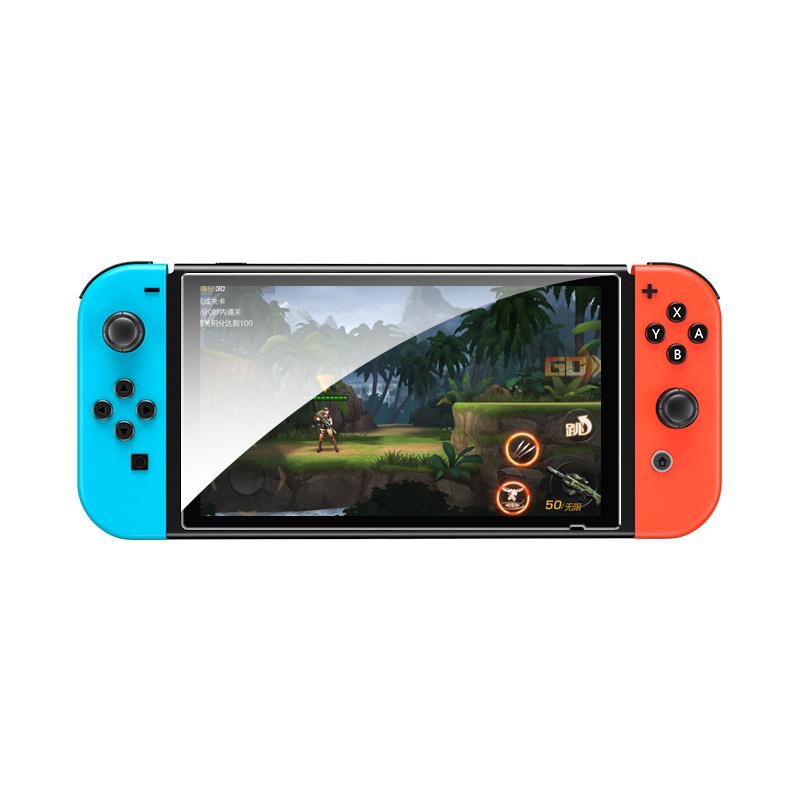 古尚古适用于任天堂Switch钢化膜全屏覆盖switch lite游戏机保护膜ns高清玻璃防反光防指纹全保护膜