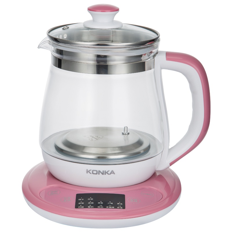 康佳(KONKA)养生壶 KHK-15S03 1.5L 多功能电热水壶高硼硅玻璃壶全自动触控煎药壶煮茶壶智能预约