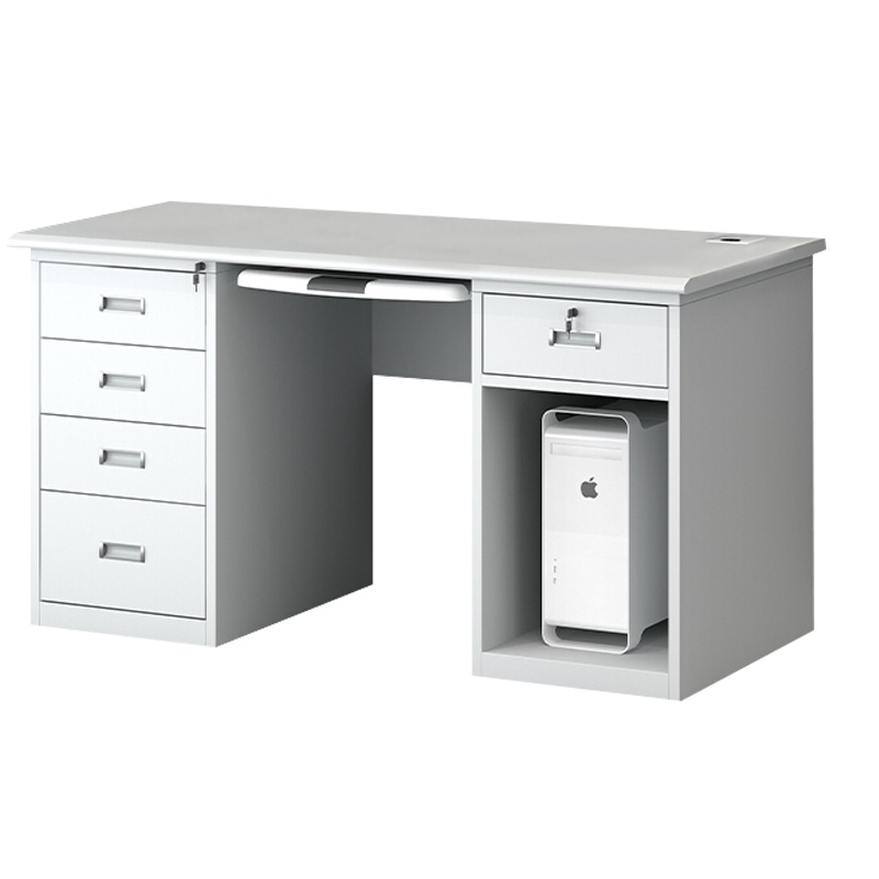 [一鹏]办公桌财务桌钢制五斗一空工作台电脑桌