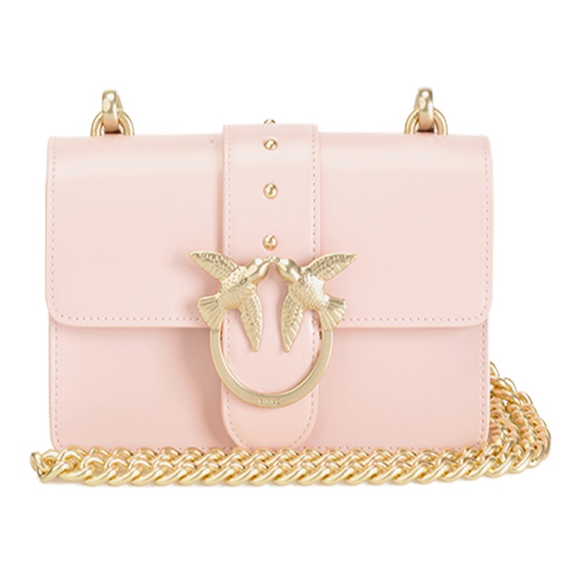 [直营]品高(PINKO) MINI LOVE女士牛皮时尚手提包 搭扣 燕子包