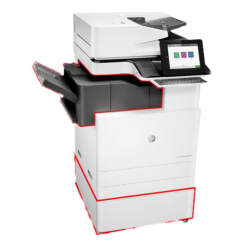 惠普(HP)MFP E87660z A3 彩色激光管理型彩色数码复合机(打印、复印、扫描;传真可选)企业办公高速打印机一体机复印机