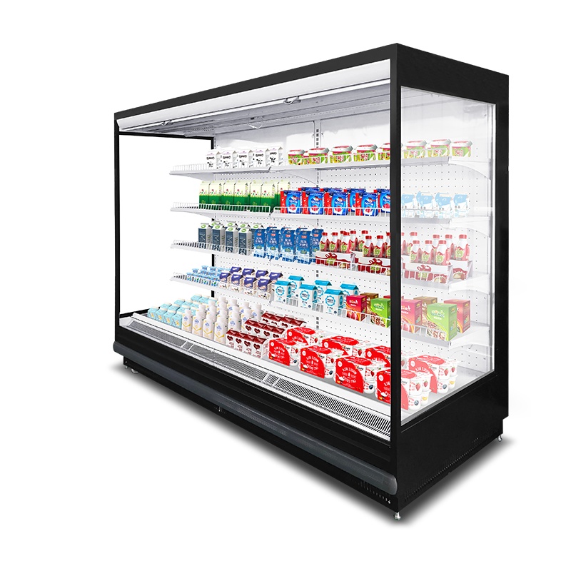 希冷(XILEN)风幕柜水果保鲜柜展示柜超市便利店风冷立式2米3米4米酸奶低温冷藏展示柜饮料柜 定制灯箱画,单拍不发货