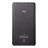 爱国者(aigo)M21 1TB USB3.0 银色 触控式移动硬盘 自动休眠上锁 加密移动硬盘