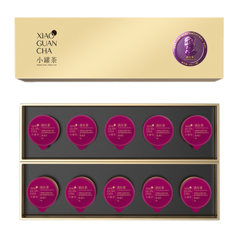 小罐茶特级工夫红茶云南凤庆滇红茶叶礼盒装40g