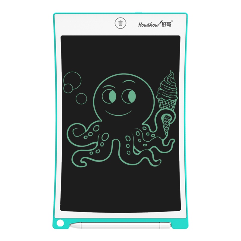 好写(howshow)光能液晶手写板 儿童涂鸦绘画板无尘小黑板 学生草稿板 10英寸写字板 宝宝手绘板 H10A瀚海蓝