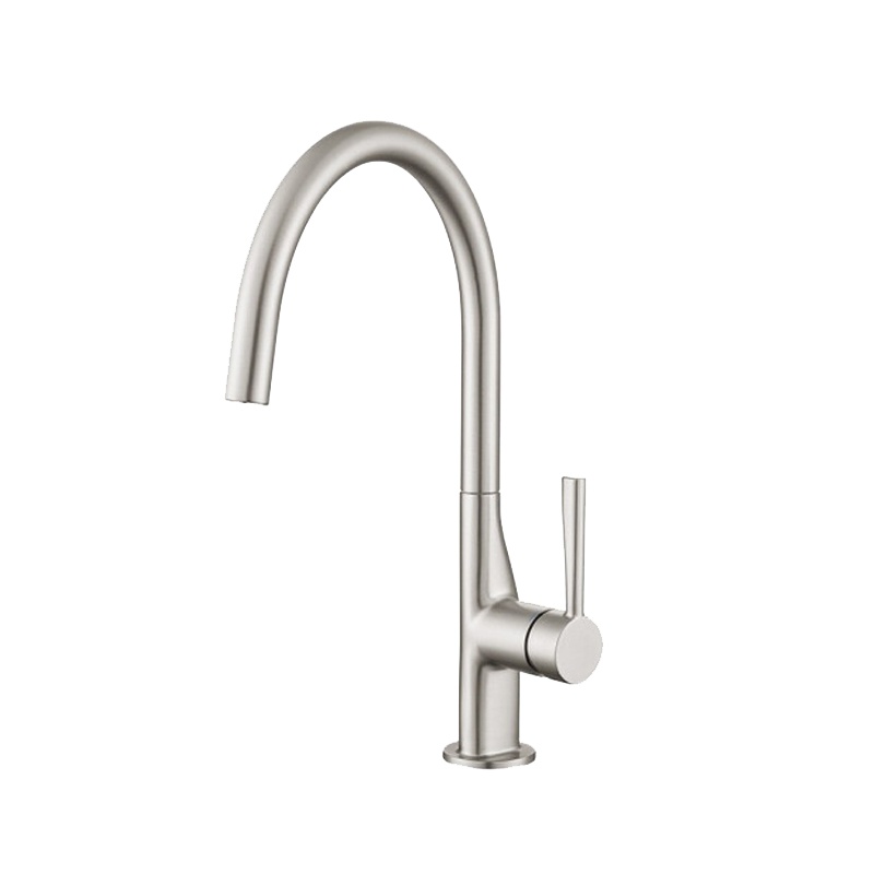 摩恩 冷热水龙头铜体高抛单把旋转防溅水槽洗菜盆洗碗盆厨盆厨房龙头60407