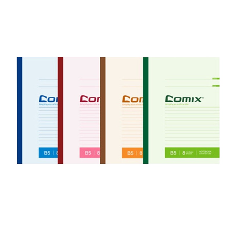 齐心C4508 无线装订办公文具笔记本子/作业本/软抄本 12本B5/40张