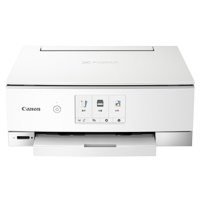 佳能(Canon)TS8380 A4幅面智能触屏照片多功能喷墨一体机 白色(打印复印扫描/无线网络/自动双面)光盘盘面/指甲贴打印 替代TS8280