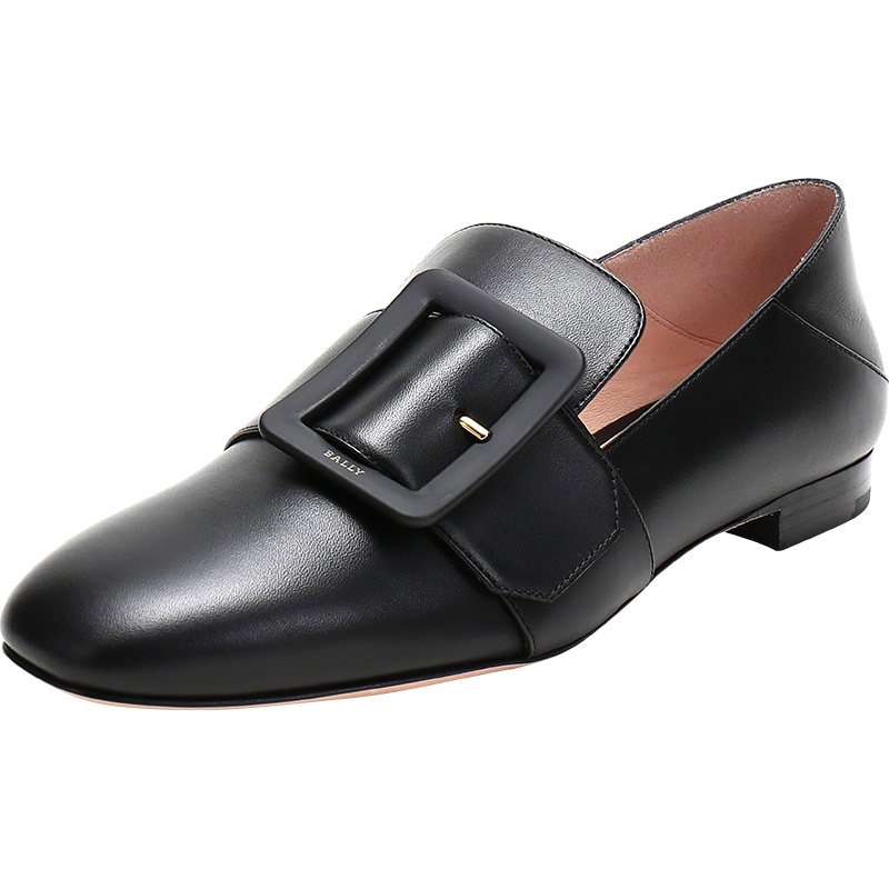 BALLY 巴利 女士 皮质方扣可踩脚平底鞋 JANELLE TONAL