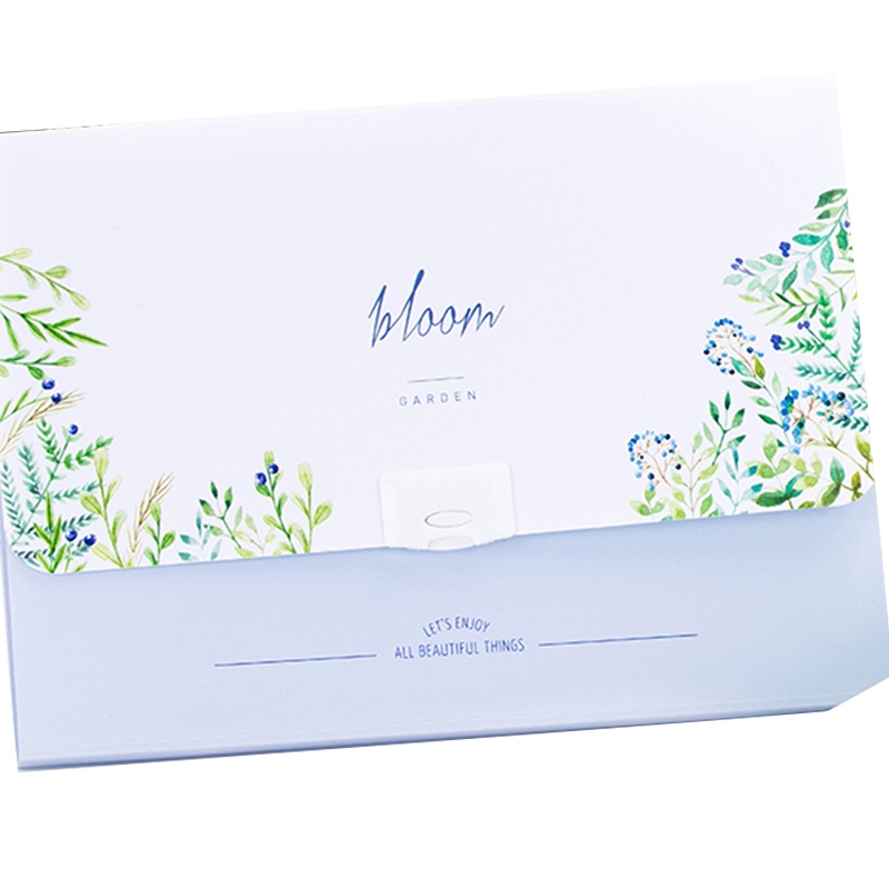 得力风琴包A4学生用多层文件夹袋手提卷子分类收纳盒女试卷夹多功能大容量透明高中生插页资料册分页72393ZI