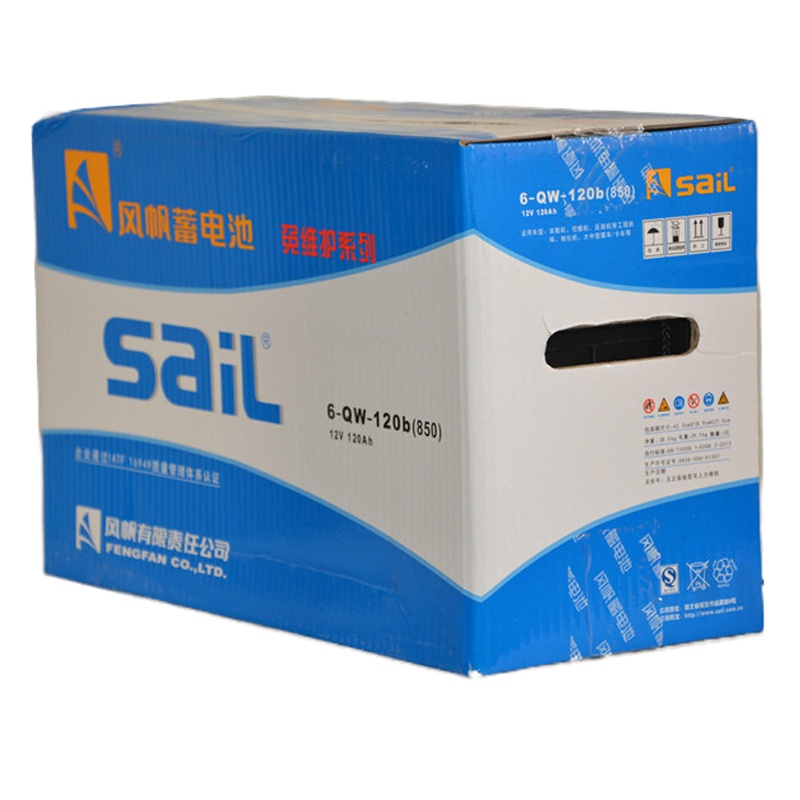 风帆(sail)免维护电瓶 蓄电池 6-QW-105 105AH