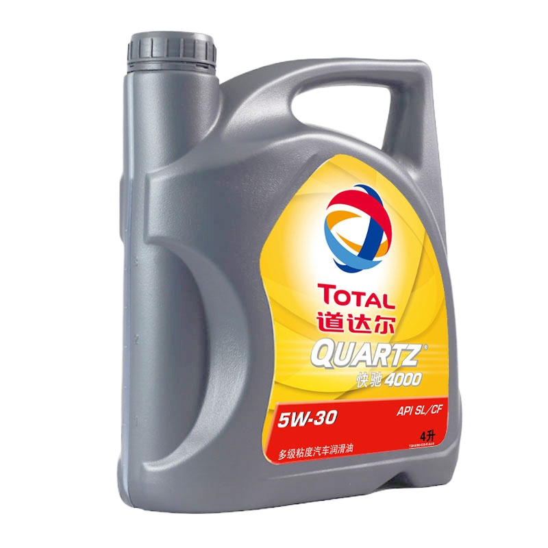 企购优品 道达尔 高性能多级粘度机油润滑油 5W-30 4L/瓶（新老包装随机发）