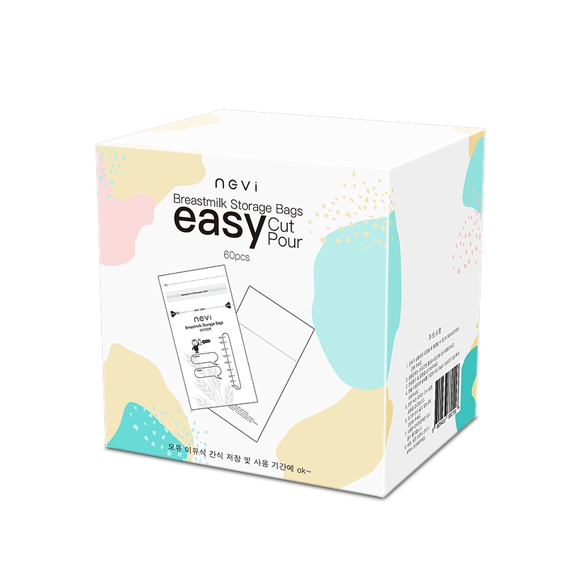 新贝 大麦母乳 储奶袋 储存袋母乳保鲜袋 壶口型 韩国进口 180ML60片装9107
