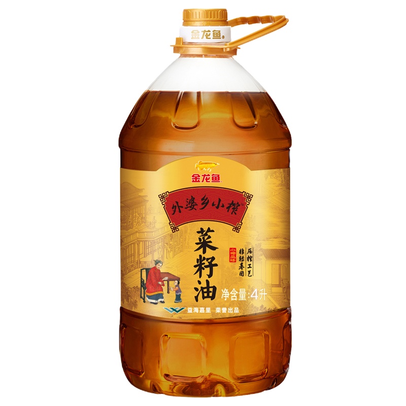 金龙鱼 外婆乡小榨菜籽油4L