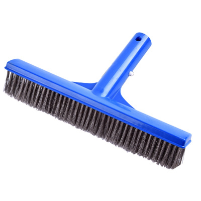 海斯迪克 HKW-195 10寸泳池刷钢丝刷 游泳池配件不锈钢丝刷 泳池钢丝刷 18寸清洁刷（无杆）