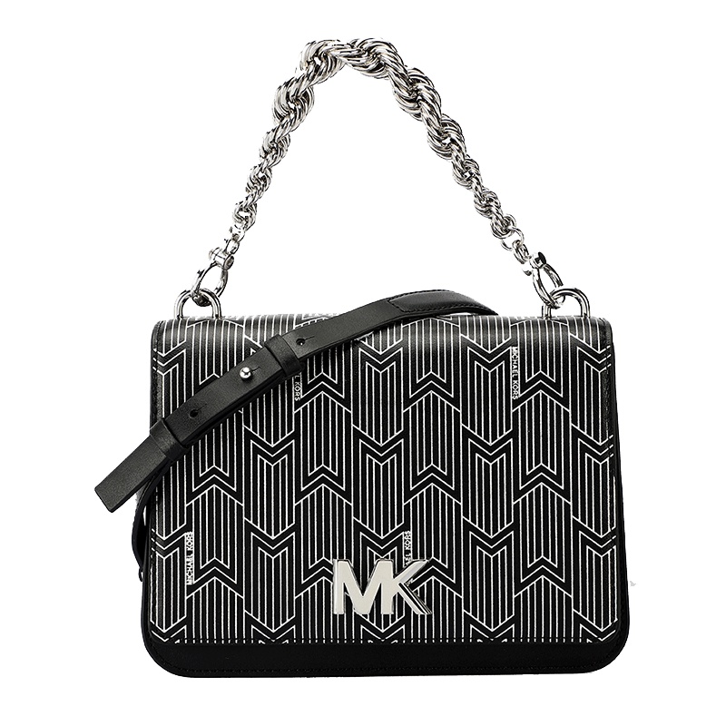 MICHAEL KORS迈克·科尔斯mk女包欧美时尚真皮包盖式双根手提单肩斜挎包 女