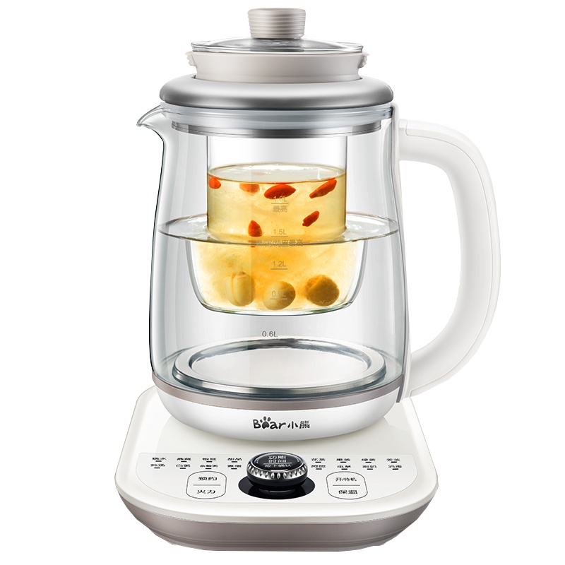 Bear/小熊养生壶YSH-C18K51.8L花茶壶炖燕窝炖盅全自动多功能玻璃煮茶器电热水壶