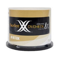 D9 DVD+R 8速8.5G 空白光盘/光碟/刻录盘/大容量 桶装50片