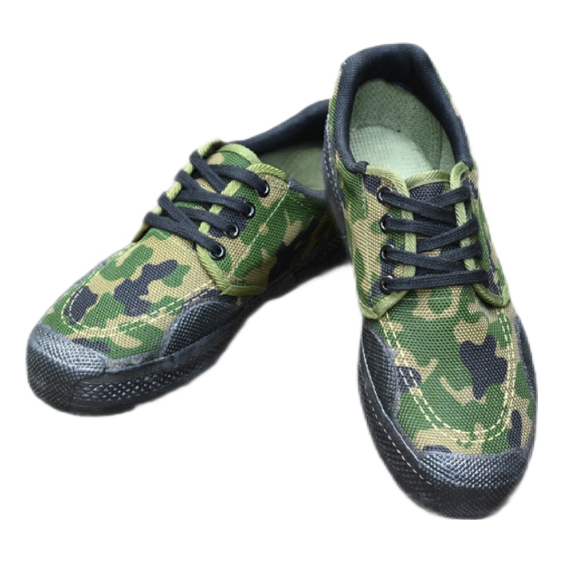 誉丰YL-7002小花迷彩解放鞋橡胶低帮99作训鞋学生军训劳保鞋