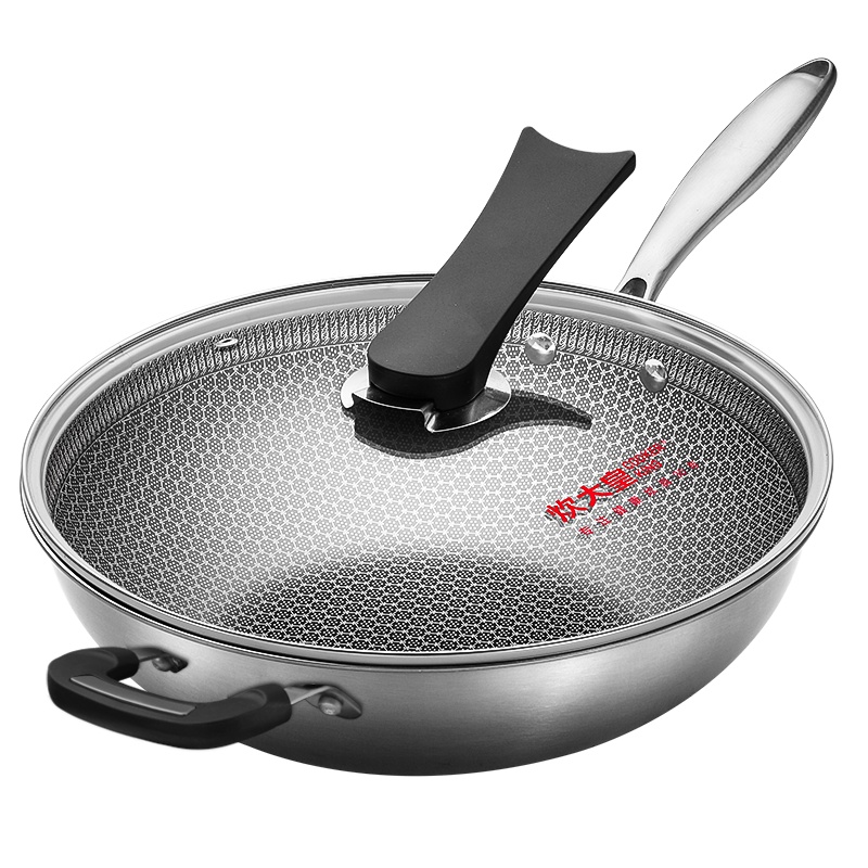 炊大皇(COOKER KING)CG34QM全面屏多层钢炒锅34cm