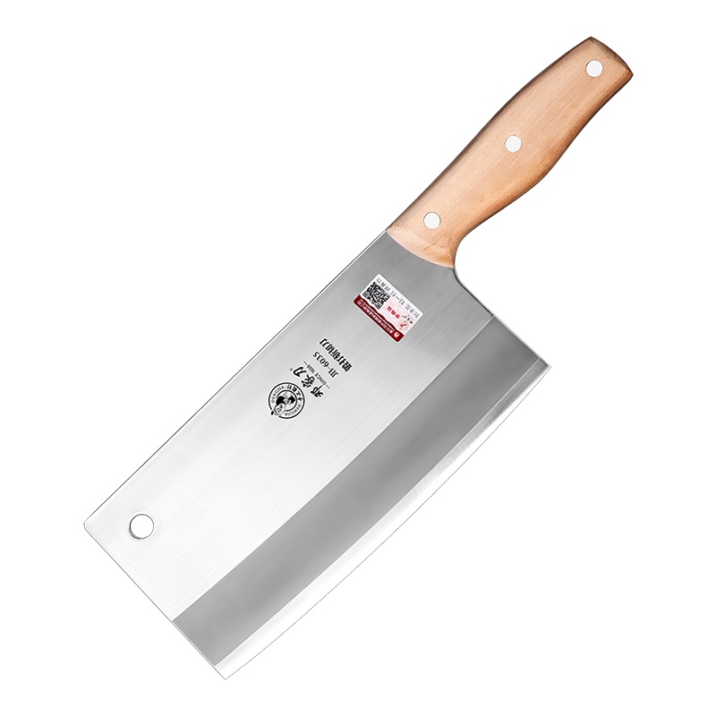邓家刀锻打斩切刀 JB-6035前切后斩两用菜刀不锈钢家用切菜斩小骨锻打工艺 手工开刃
