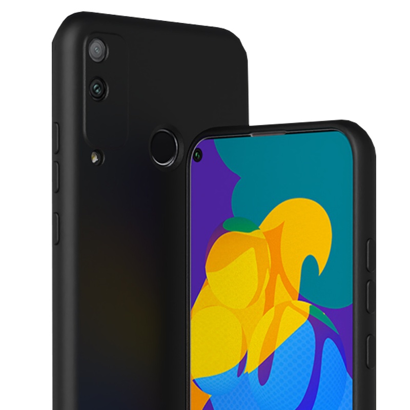 ESCASE 荣耀play4Tpro手机壳 液态硅胶保护套 新升级全包镜头保护壳 防摔超薄男女款 优雅黑