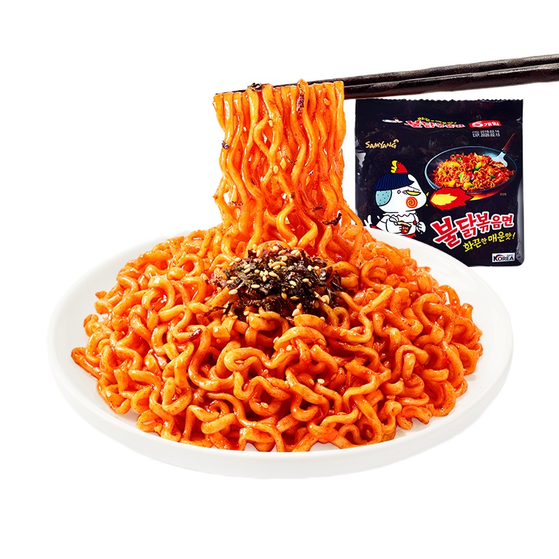 来伊份-三养辣火鸡味拌面（五连包方便面）700g*2