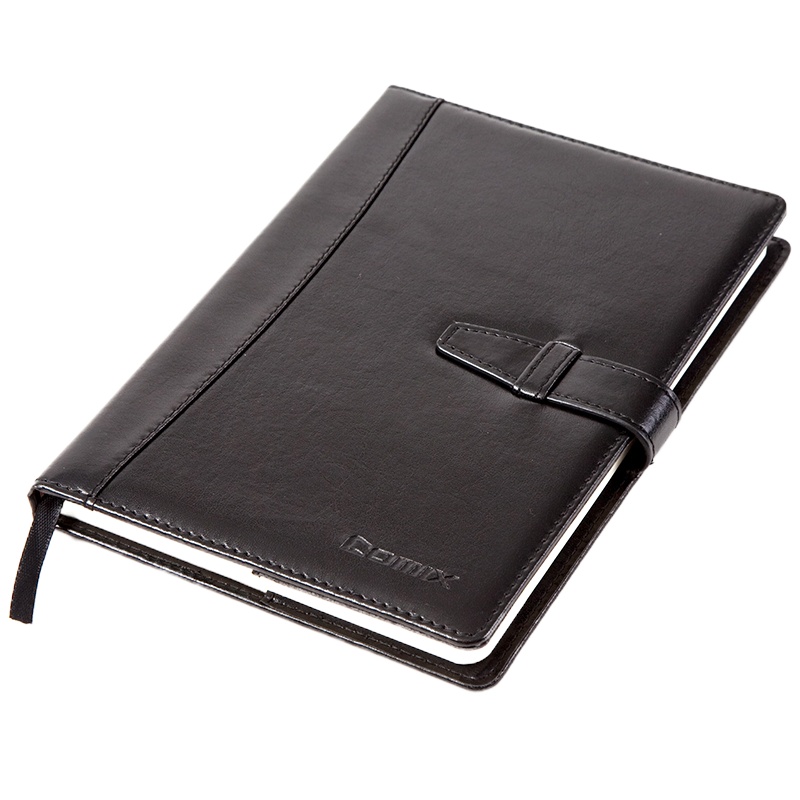 齐心 C5807 皮面笔记本 18K 114张 1本 黑