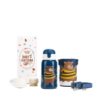 优仅ALL-JOINT儿童学生斜挎保温杯大容量水杯女便携杯子小带吸管保温用品